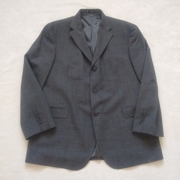 Wool blend houndstooth blazer jacket 3 buttons